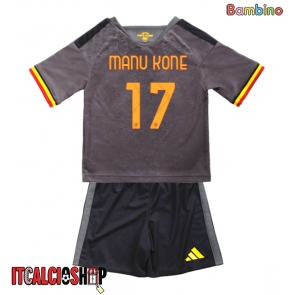 AS Roma Manu Kone #17 Terza Maglia Bambino 2026-27 Manica Corta (+ Pantaloni corti)